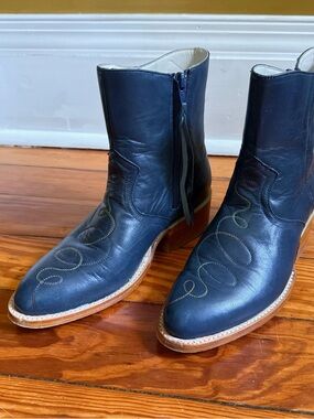 Charlotte Stone Tessie Boot in Navy